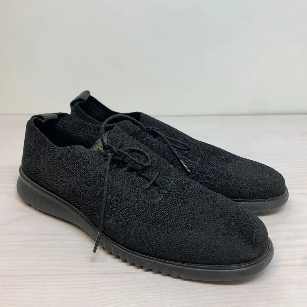 Cole Haan‎ Men's Size 13M Zerogrand Laser Wingtip Oxford Black Style C28527
